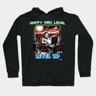 New Year Game On: 30+ old Gamer Event Level-up Hoodie